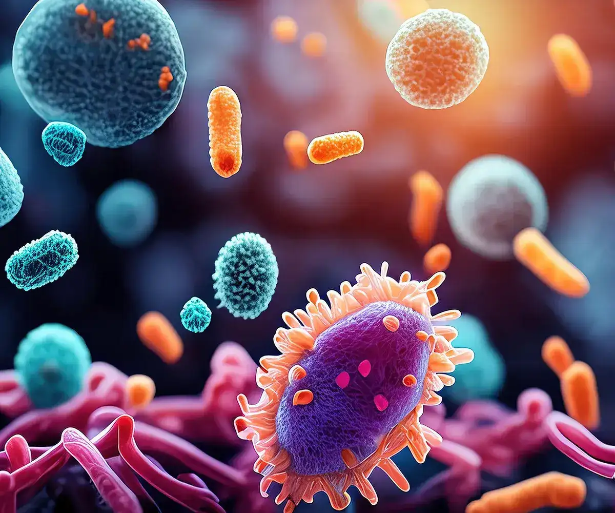 Schemadarstellung von unterschiedlichen Bakterien